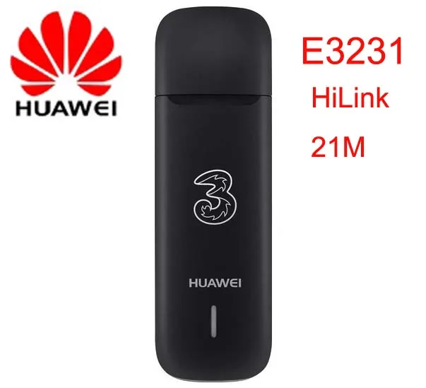 Разблокирована Huawei E3231 HiLink 21.6 Мбит 3 Г UMTS 2100 МГц Беспроводной USB Модем Dongle