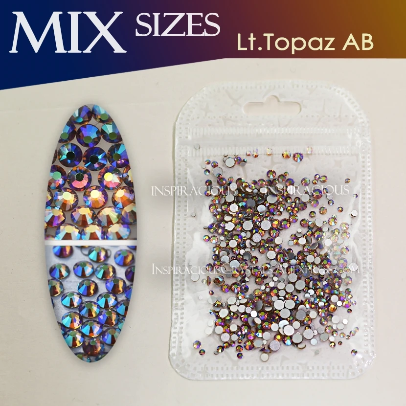 Lt. топаз AB Mix Размеры ss3-ss16 около 500 шт./пакет не исправление горный хрусталь