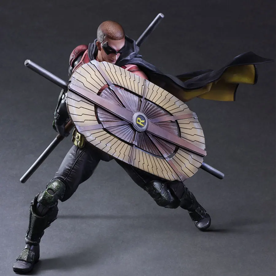 

Play Arts KAI 27cm Batman Arkham Knight Robin Jason Todd Red Hood PA PVC Action Figures Joint movable Model Collection Toys Gift