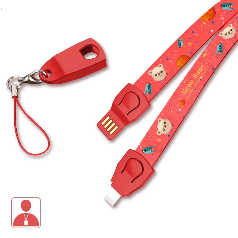 The lanyard Data Cable for Samsung Xiaomi Redmi iPhoneX 7 8 Sync Line Fast Quick Charging Wire Galaxy S3 S4 | Мобильные телефоны и