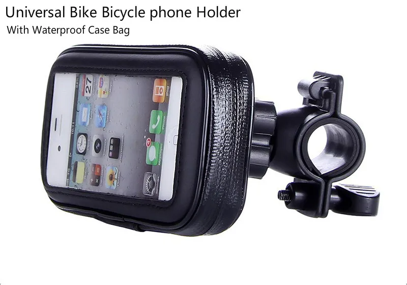 Fimilef Motorcycle Bike Ride Phone Waterproof Bag Case Adjustable Holder Handlebar Mount Dustproof Bag Navigation Phone Stand (1)