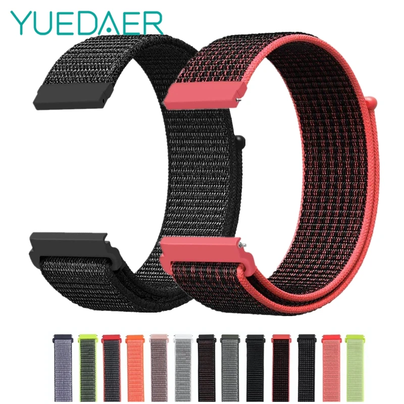 

Nylon Band For Xiaomi Amazfit Bip Strap For Amazfit Stratos 2 2s Pace Watchband For Huawei Watch GT Bands For Samsung Galaxy