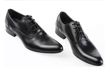 

male low top leather dress shoe men new fashion business casual flat shoe england style pointed toes spring autumn leather shoes