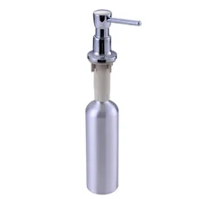 Freies Verschiffen Flüssigen Küche Waschbecken Seifenspender Waschbecken Reinigungsmittelflasche Kupferkopf Aluminium Flasche