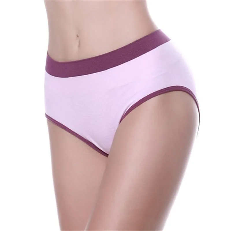 Buy Women Underwear Seamless Stretchy Lady Panties Briefs Cotton Panties from