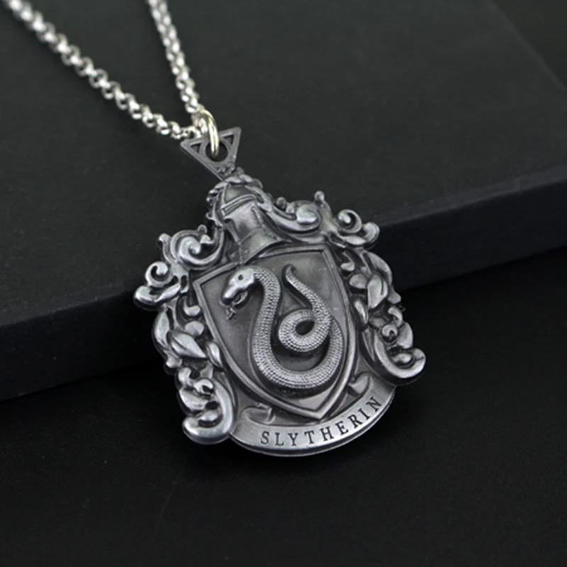 Знак школы Хогвартс ожерелье Гриффиндор Слизерин Ravenclaw значок с эмблемой пуффендуй булавка Макси массивное ожерелье фанатов сувенир подарки