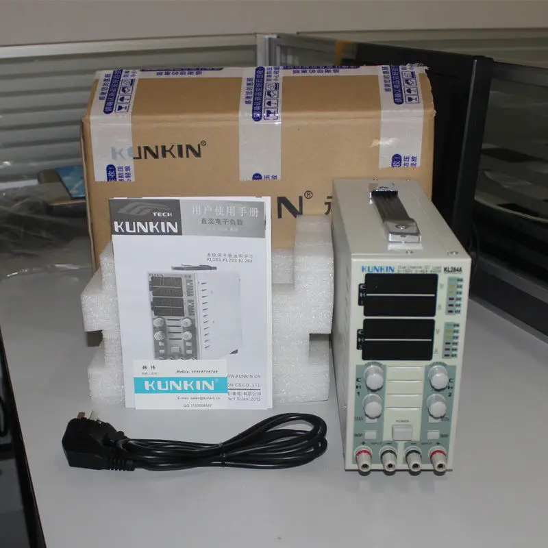 

110V KL283 Dual Channel Adjustable LCD DC Electronic Load DC Tester 300W for USA or Canada