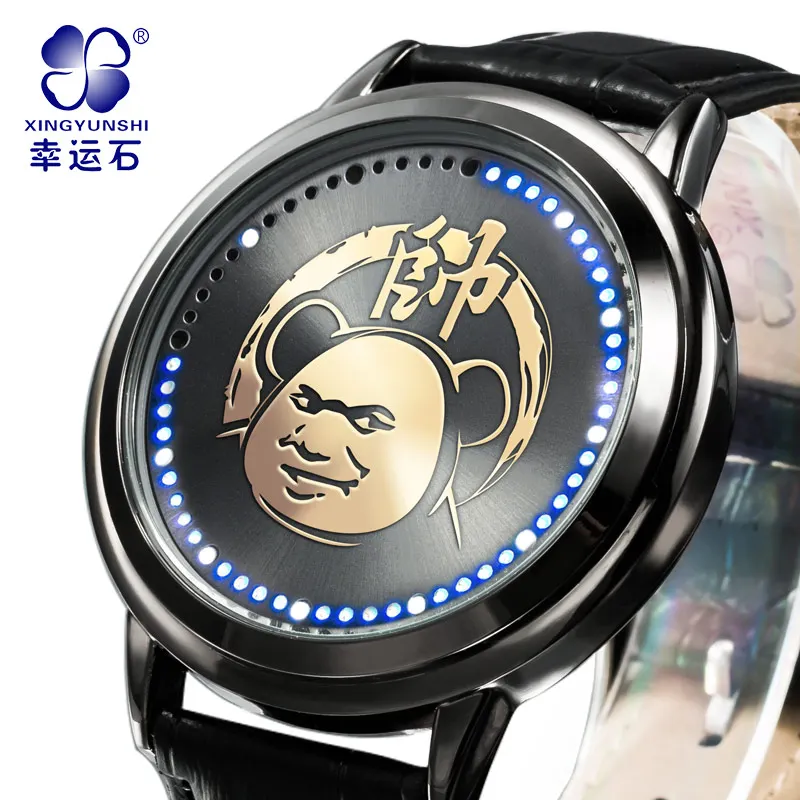 

Xingyunshi Fashion Brand Luminous watches Leather Watches Men Digital Wristwatches Orologio uomo marca famosa 2016 Waterproof