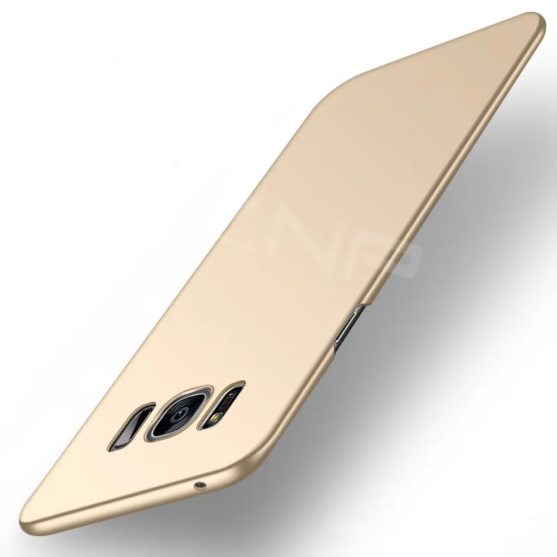 ZNP, роскошный тонкий защитный чехол для samsung Galaxy S9 S8 Plus Note 8, жесткий чехол для телефона из поликарбоната, чехол для samsung S7 Edge, S7, S8, S9 - Цвет: Gold