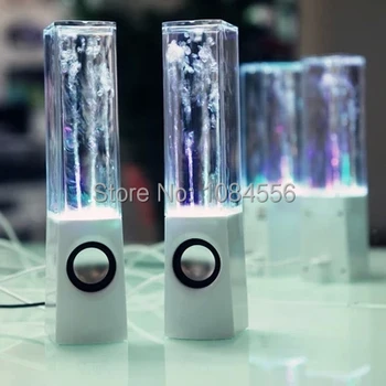 

Hot Sale Free Shipping Water Dance Speaker Music Fountain Crystal colorful USB Water Spray Speakers music fountain Russia