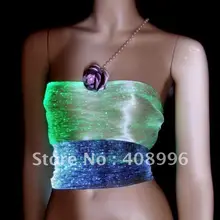 Сексуальный светящийся жилет из оптического волокна для выступлений/модных шоу/шоу одежды