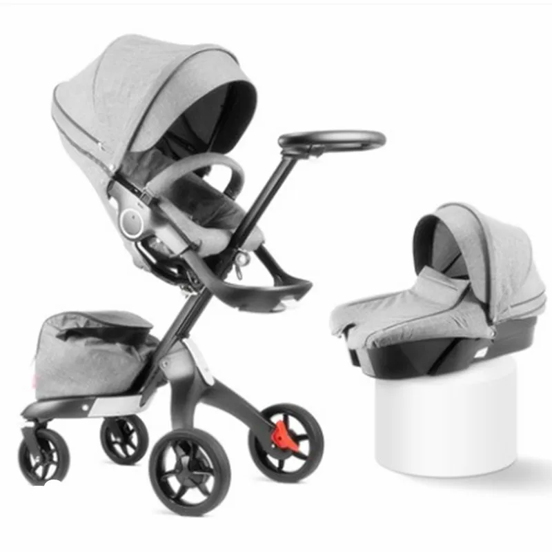 

Douxbebe high view baby cart shock absorber folding portable can sit on baby child cart V3 stokk