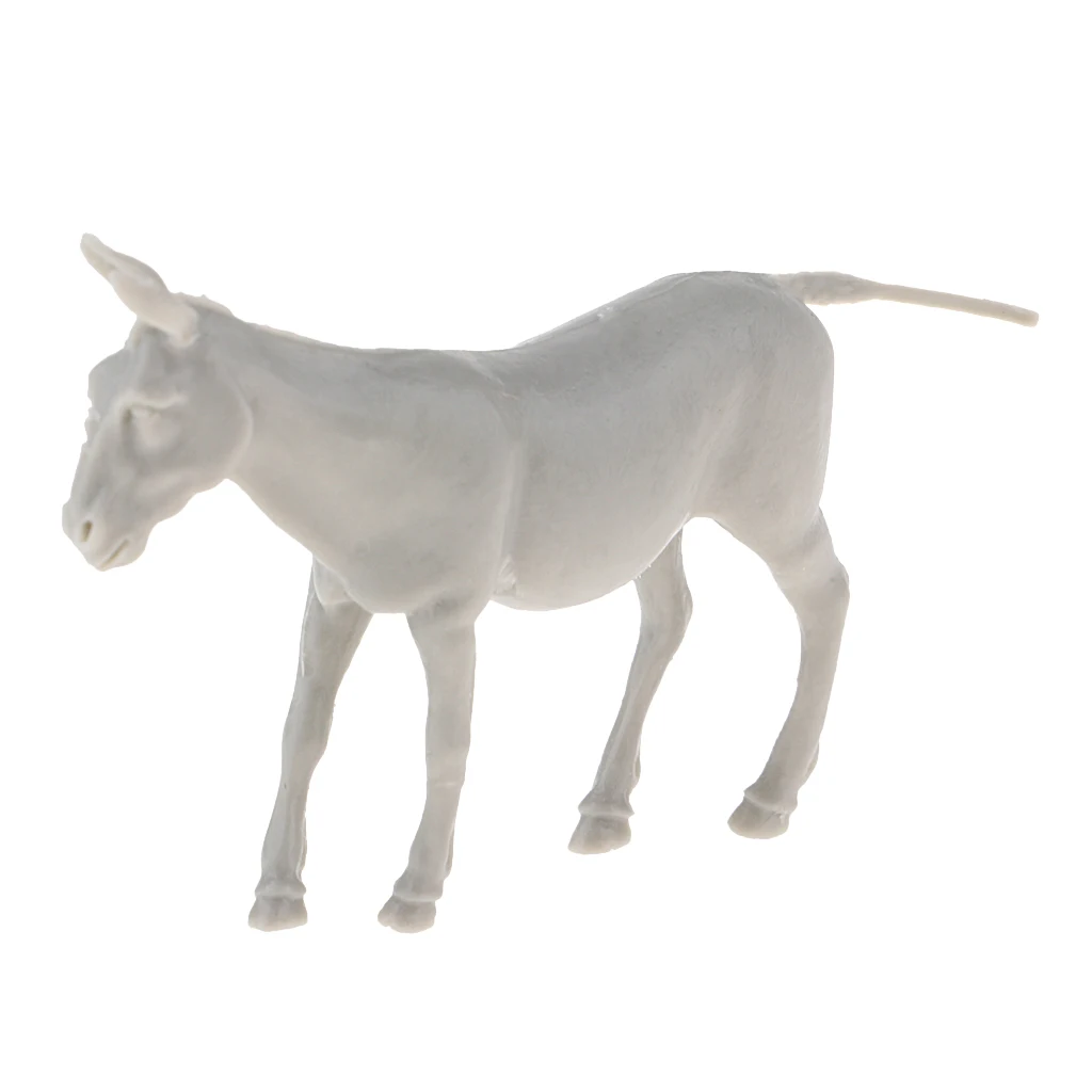 MagiDeal 1/35 Dioramas Accessories Resin Donkey Figurine Model - Resin Scene