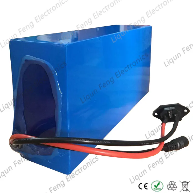 Cheap Wholesale 2 pieces/Lot 36V 20AH 1000W Power Lithium ion battery 36V 20AH Electric Bike battery with PVC Case 30A BMS 2A charger 4