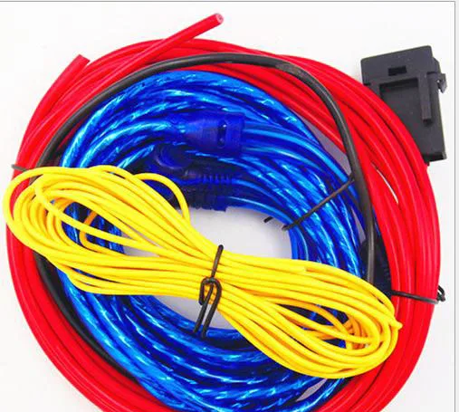 Car modified stereo wire subwoofer line 4m Car amplifier sets of lines power line
