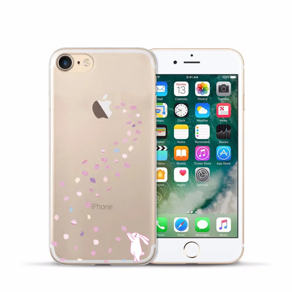 Arvin Plain Case FOR Iphone 7 5 5S 6sPlus X XS Max XR Painting Silicon Cover FOR Iphone 6s Soft Clear Protective TPU Back Cover (20)
