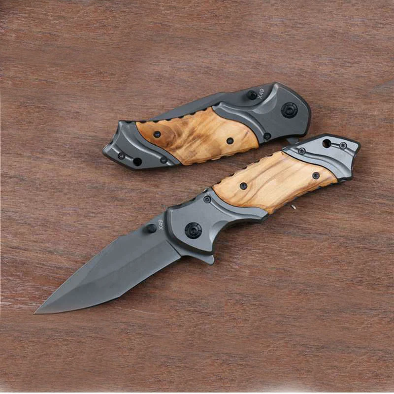 Folding Pocket Knife Camping Hunting Knife Multitool 7CR18MOV Blade