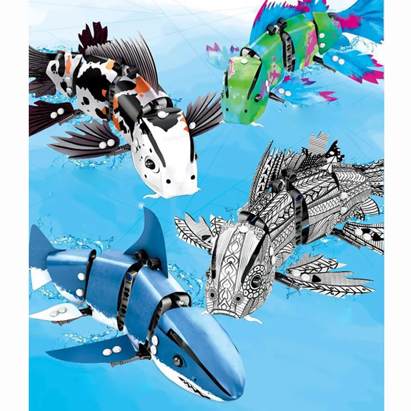 

LegoINGlys 20089 20090 20091 20092 The Forma Fish Model Blocks Bricks Educational DIY Toys for Children Christmas Birthday Gifts