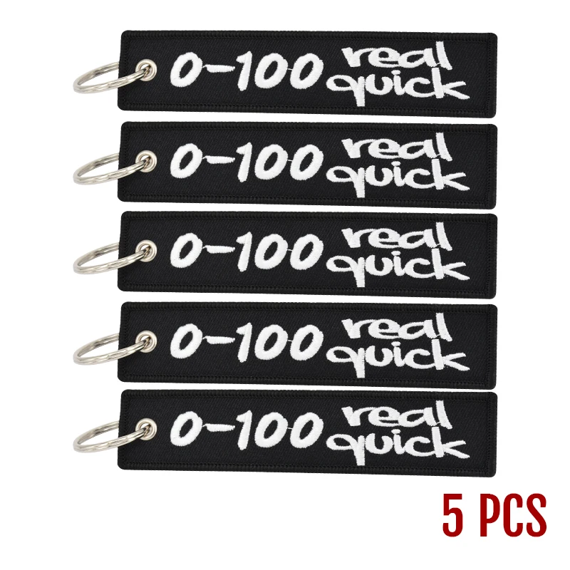 Novelty Key Ring for Motorcycles and Cars Gift Tag Embroidery Key Fobs Key Chain Bijoux 0-100 Real Quick Keychain for Scooters (6)