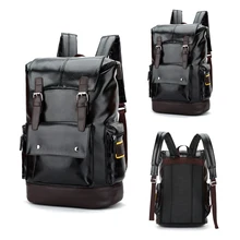 2019 Pu Leather Backpack For School Computer Men Women 15.6 Inch Laptop Bag Notebook Business Travel Backpacks Male Boy Girl Bag 2019 Pu Leather Backpack For School Computer Men Women 15.6 Inch Laptop Bag Notebook Business Travel Backpacks Male Boy Girl Bag