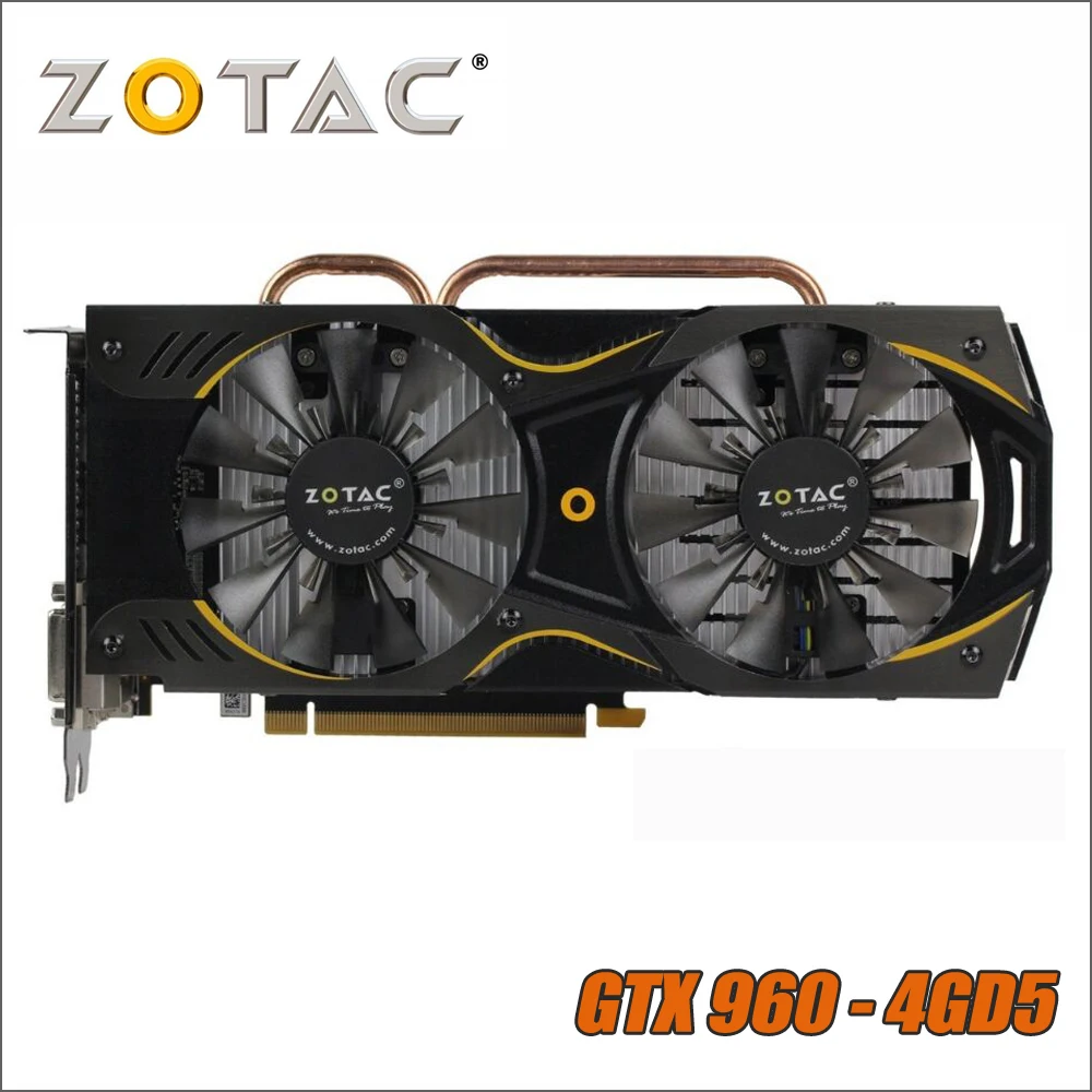 Видеокарта ZOTAC GeForce GTX 960 4G 4 ГБ 128 бит GDDR5 графические карты для nVIDIA Original GTX960 750 750ti