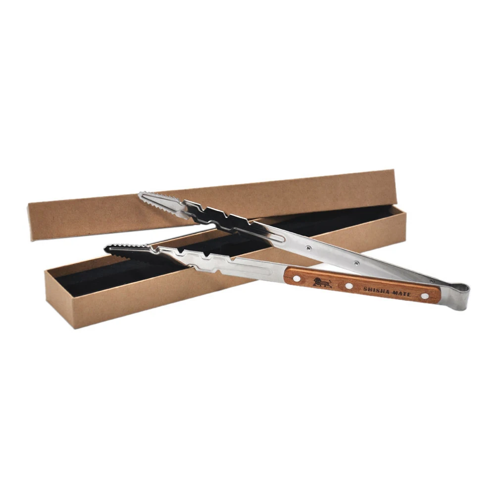 

Wood And Metal Clips Shisha Hookah Tobacco Charcoal Tongs Locking Tongs hookah accessories