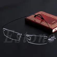 Модные металлические очки без оправы для глаз, цельные оправы для очков, очки для чтения для женщин и мужчин, унисекс