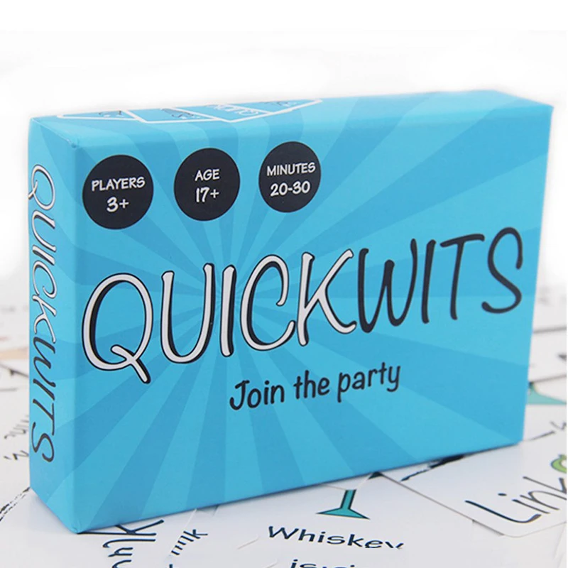  Board Game Quickwits table games cards Parent-child interactive family Children's adult puzzle toy