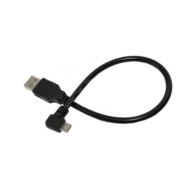 90 градусов 4 Угол micro USB папа к USB 2,0 Тип A папа кабель адаптер 0,25 м 1 м 1,5 м