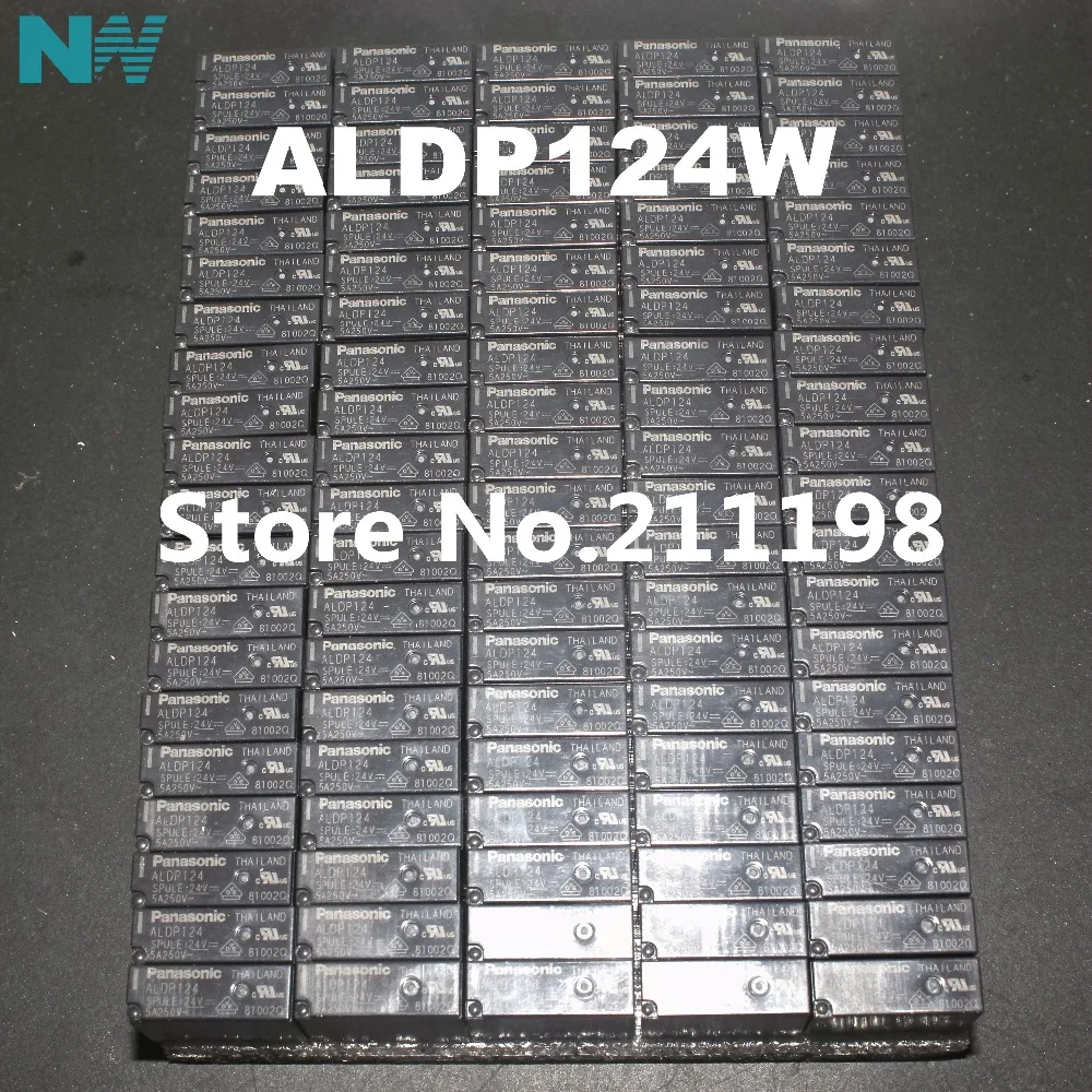 100 Relé pçs lote ALDP124 ALDP124W 24V 5A 250V DIP4 Novo e original