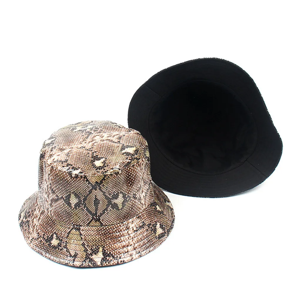 Летняя женская шляпа, Мужская Панама, Панама со змеиным принтом, дизайнерская Солнцезащитная шляпа для рыбалки, рыбака, Боба, шляпа Chapeu Femmes, хип-хоп, W90