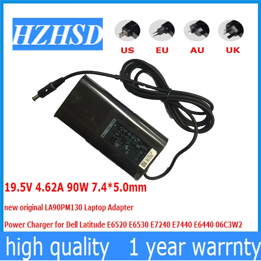 19 5v 4 62a 90w 7 4x5 0mm New Original La90pm130 Laptop Adapter Power Charger For Dell Latitude E65 E6530 E7240 E7440 E6440 Laptop Adapter Aliexpress