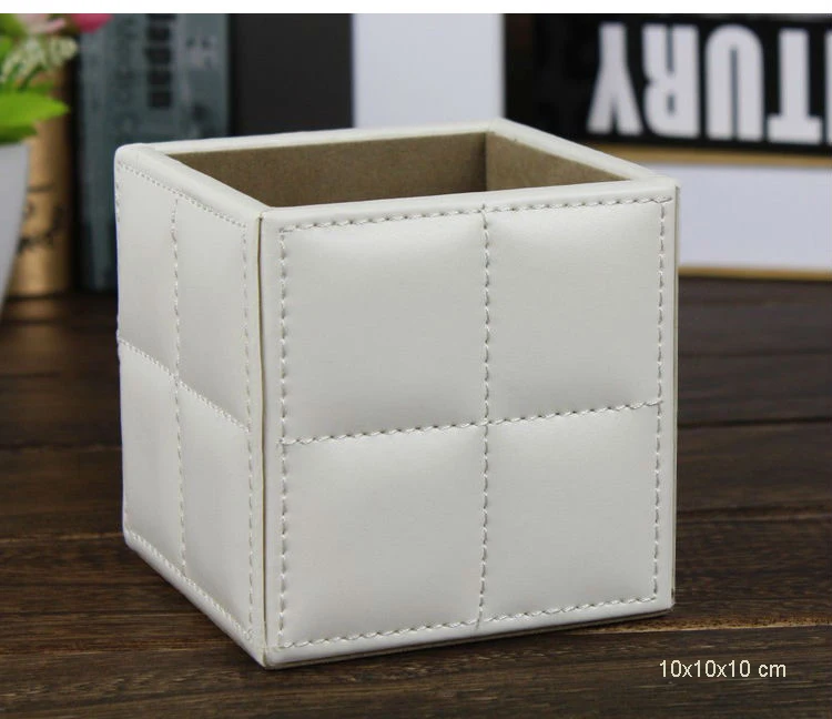 10 см квадратный деревянный держатель для ручек и карандашей|desk accessories|pencil holderpen