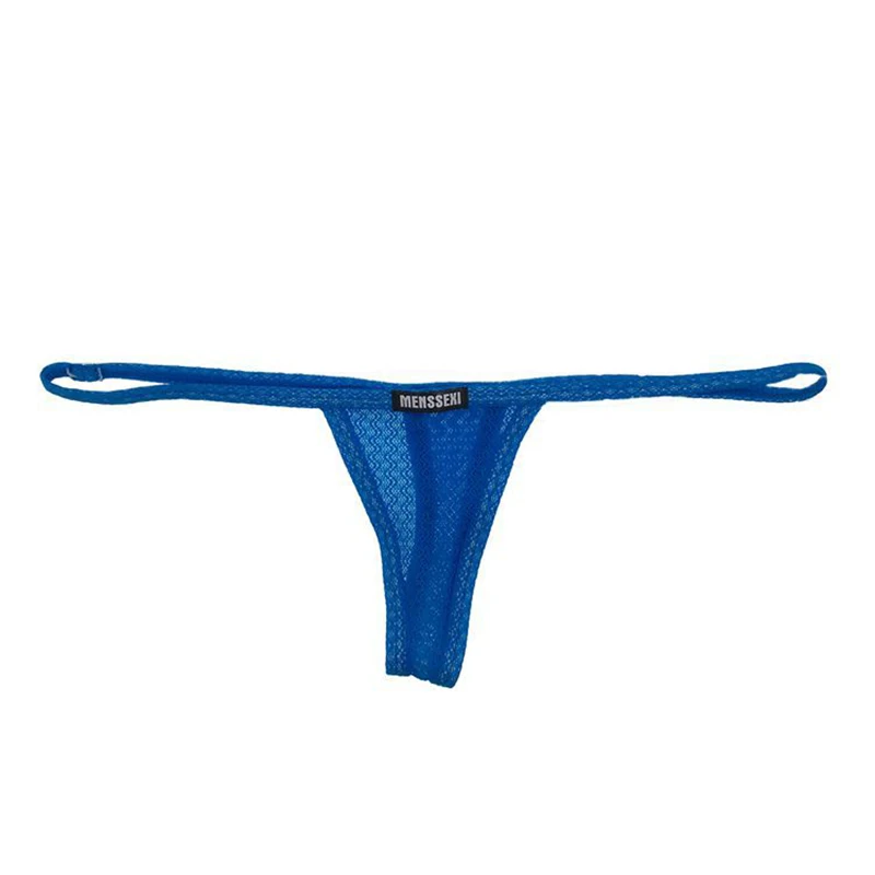 

Mens Breathable G Strings Low Rise T-Back Thongs Gay Sexy Men Underwear Sissy Panties Mens See Through Bikini Unisex Briefs