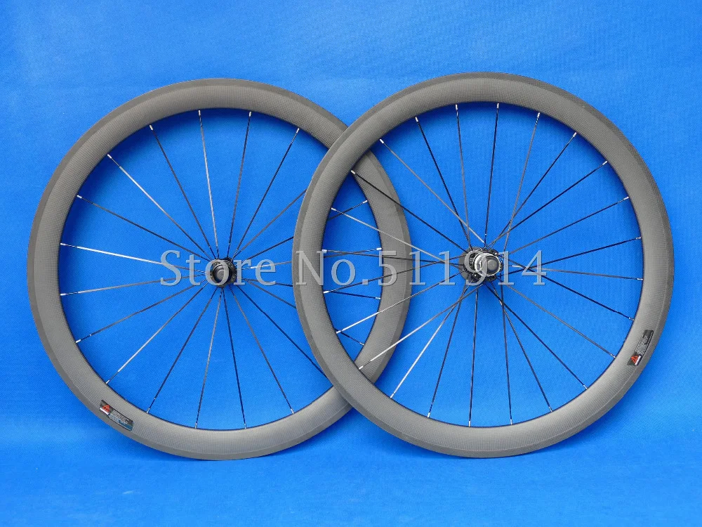 

Toray Carbon Fiber Matt Glossy 700C Tubular Wheelset 50mm Road Bike Wheel Rims 20.5/23/25mm Width