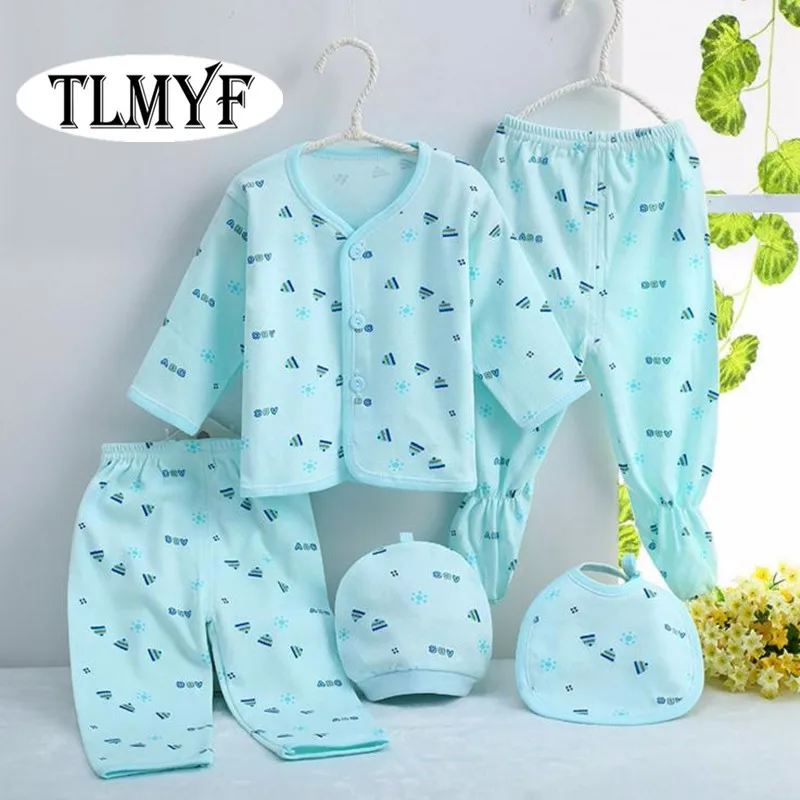 

(5pcs/set)Newborn Baby 0-6M Clothing Set Brand Baby Boy/Girl Clothes 100% Cotton spring Cartoon Underwear,Free Shipping OT002