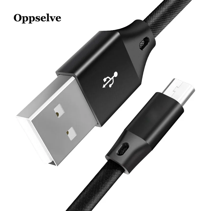 

Oppselve Micro USB Cable 2.4A Nylon Fast Charge USB Data Cable For Samsung Xiaomi Tablet Android Mobile Phone USB Charging Cord