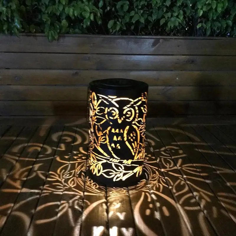 

Metal Rattan Solar LED Hanging Light Waterproof Outdoor Garden Decor Lamp waterproof LED hanging lihgts