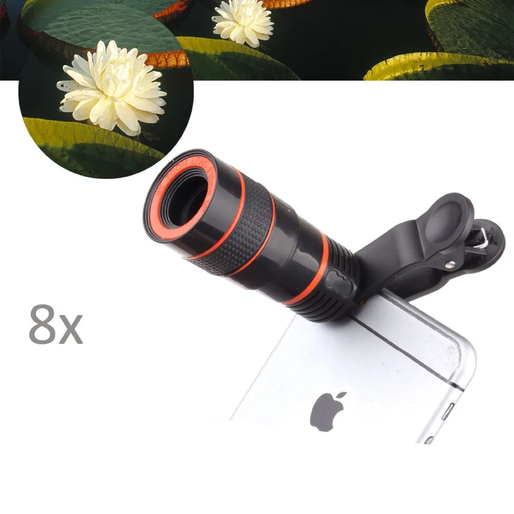 

APEXEL Phone lens Universal 8X Optical Zoom Telescope Camera Lens telefon lens for Mobile Phone iPhone 6S plus 7 android 19B