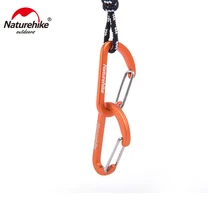 Naturehike 8 шт. d образный карабин для кемпинга 4 см алюминиевый крючок