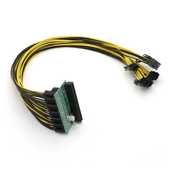 

PCI-E 6Pin Power Supply Server Breakout Board with 10x 6Pin Plug for Bitcoin Mining.