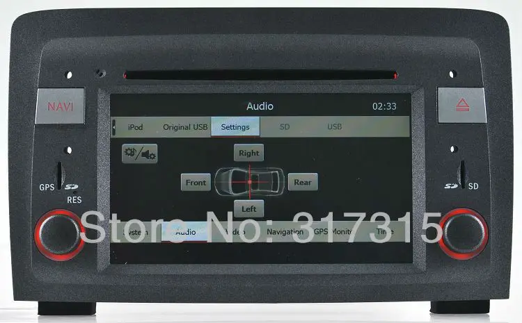 Top Head Unit Car DVD Player for Fiat Idea / Lancia Musa with GPS Navigation Radio Bluetooth TV USB SD AUX Audio Video Stereo SatNav 3