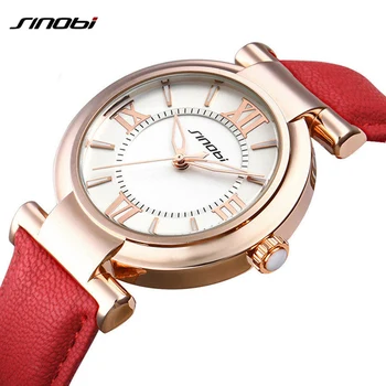 

Sinobi Hot sale Cheap Women Leather Watch Ladies Bracelet Watch Casual Girls Dress Wristwatch Clock Hours Reloj Mujer