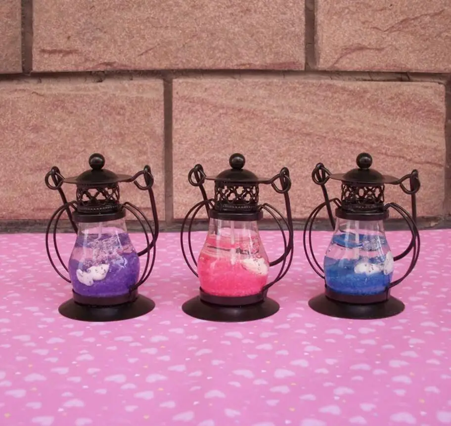 

vintage Distressed classic Arab style magic lamp gel candle candle holder craft mode for home coffee bar ornaments decoration