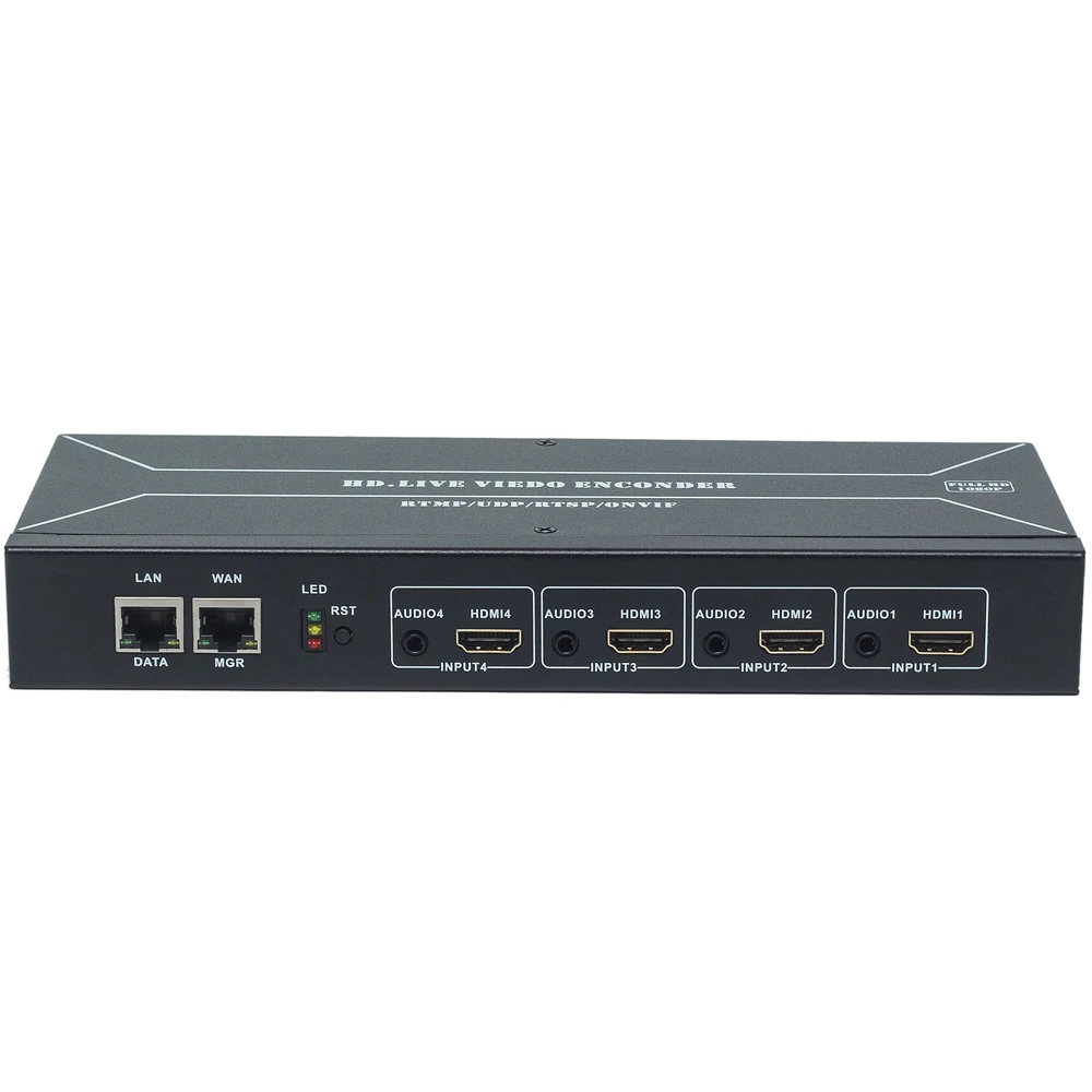 MPEG-4 H.264 HDMI To IP Video Stream Encoder Live Streaming HD Video IPTV Encoder 4 Channels HDMI To HTTP RTSP RTMP Encoder H264 MPEG-4 H.264 HDMI To IP Video Stream Encoder Live Streaming HD Video IPTV Encoder 4 Channels HDMI To HTTP RTSP RTMP Encoder H264