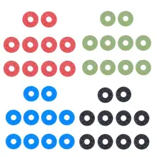 10 шт. фиксаторы для электрогитары резиновые накладки шайбы для акустической гитары Бас Запчасти и аксессуары