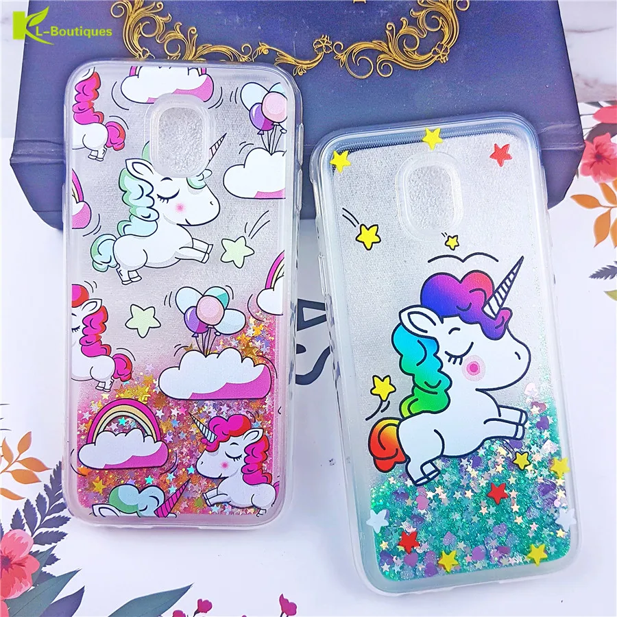

Unicorn Liquid Case for Samsung Galaxy J3 J5 J7 A5 3 7 A6 2017 S9 Plus S8 A8 2018 Note 9 8 Cover For iPhone XS Max 8 7 5 6s Plus