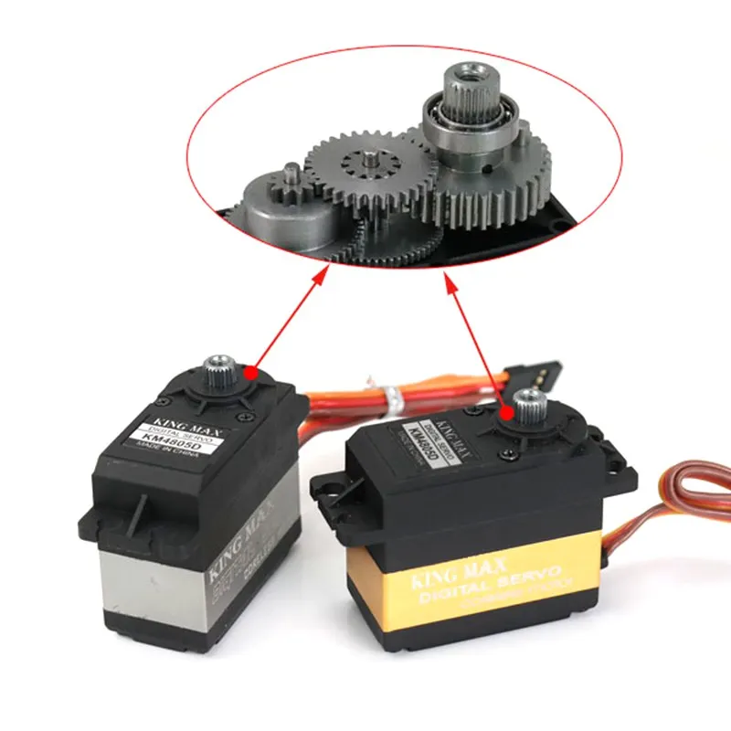 

KINGMAX KM4805D 5.12KG/45g metal gear servo for RC 550 600 class helicopter
