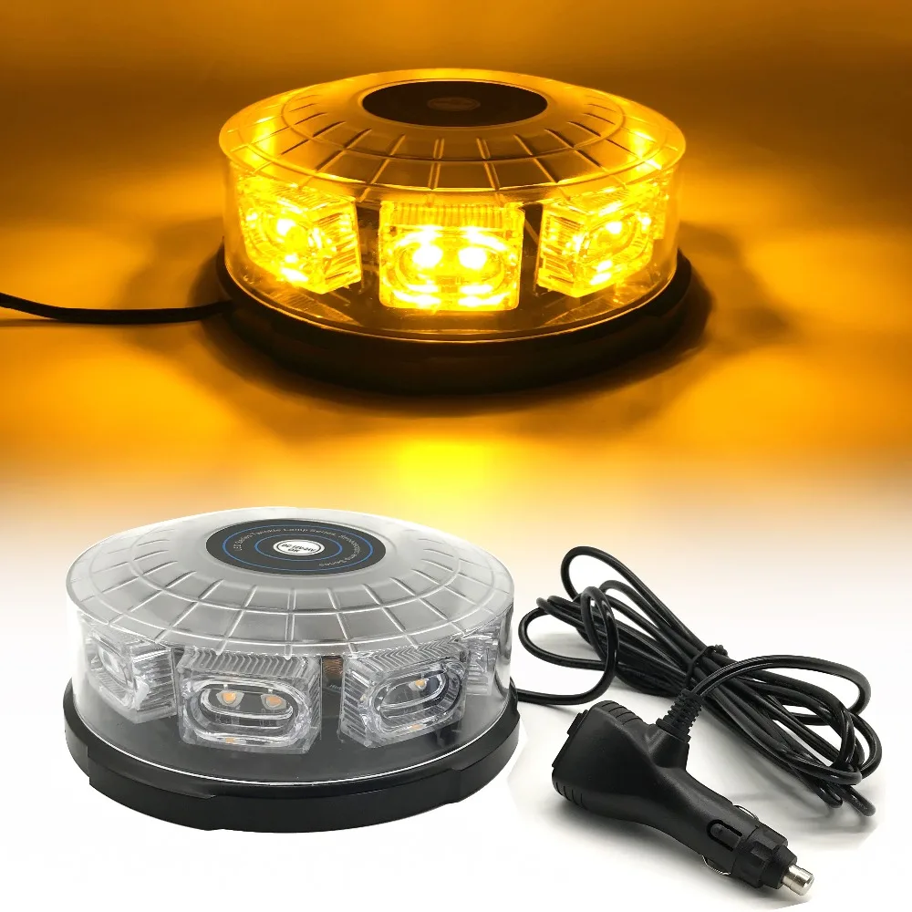  16 LED Super Bright car roof strobe light led lightning flashing warning lights Beacon Police Emerg - 32902789823