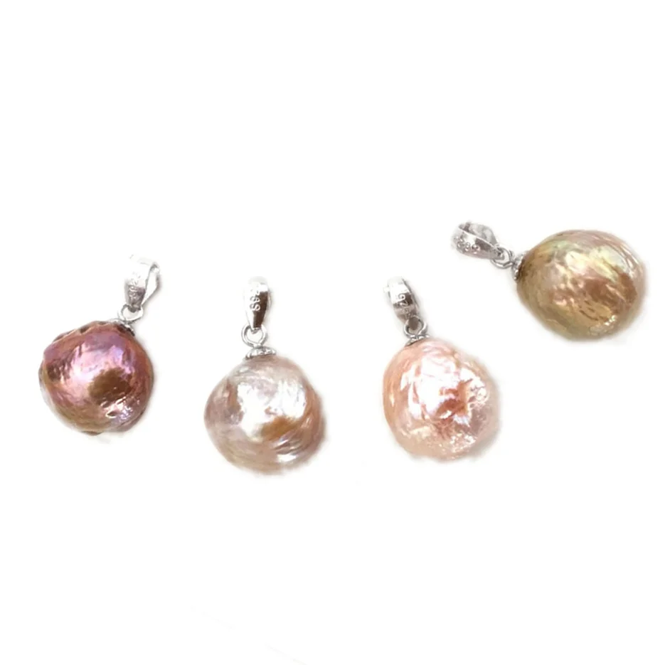 Женский кулон из серебра 925 пробы с натуральным жемчугом 11 13 мм|pendants for women|f pendantpearl